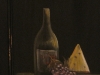 wine and cheese painted cabinet