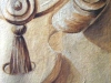 detail of  painted crest