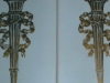 classical torches on doors